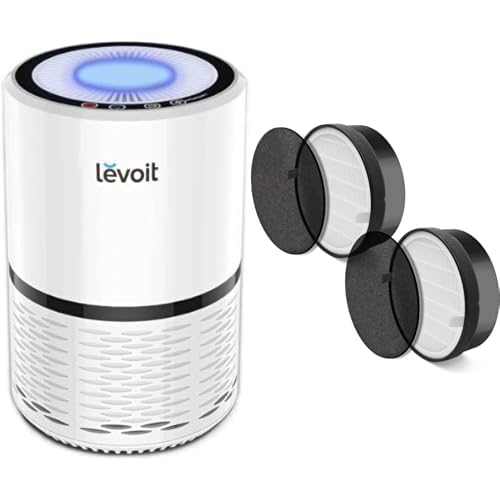 LEVOIT LV-H 132 Air Purifier and Replacement Filter Bundle for Home Bedroom with Optional Night Light