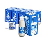 MYOM 500ml Value Bundle – Oat Milk Premix (48 x 65g Pouches) - Makes 24 Litres - Plus 500ml Reusable Glass Milk Bottle – Low Calorie, Low Sugar