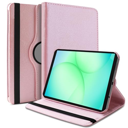 Image of TGK 360 Rotatable Smart Flip Cover for Samsung Galaxy Tab A11 8.7 Inch Case 2025 / Galaxy Tab A9 8.7 Inch 2023 (Rose Gold)