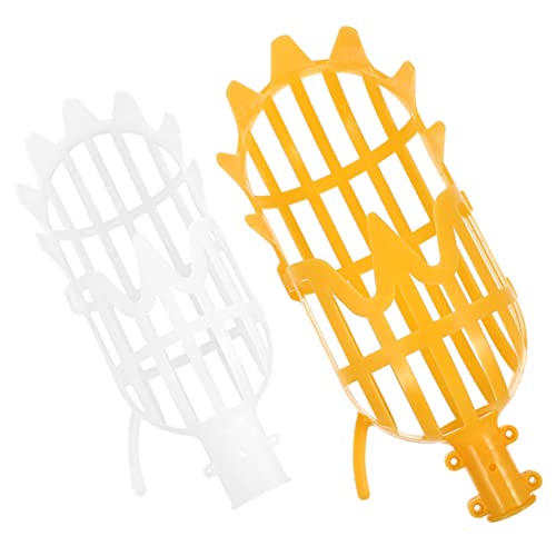 Levemolo 2pcs Fruit Picker Fruit Harvesters Orange Picker Basket Pear Tools Farm Tool Peach Tools Orchard Tool Farm Fruit Container Work-Saving Tool Oranges Picker