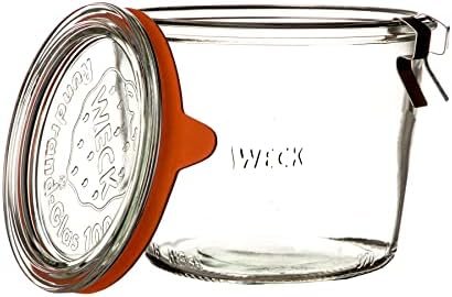 12 słoików WECK 370 ml (1/4 litra) z pokrywką