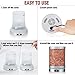 AIGOCEER Essential Oil Diffuser Himalayan Salt Lamp Cool Mist Humidifier 3 in 1. 120ml Ultrasonic Aroma Diffusers Humidifier. 7 Colors Changing LED Night Lights, Waterless Auto Shut-Off - Silver