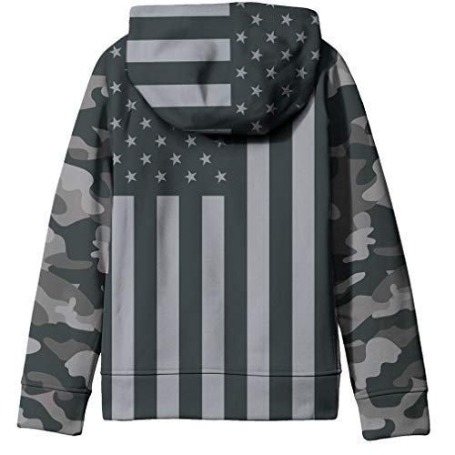 Saym Teen Boys' Galaxy Fleece Sweatshirts Pocket Pullover Hoodies 10-12Y No15 M #TOP1