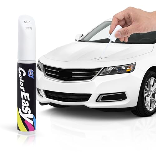 2 Pièces Stylo Peinture Voiture, 2-En-1 Stylo Retouche Peinture, Stylo Réparation Des Rayures Auto De Peinture, Stylo Anti Rayure Voiture, Anti Rayure Pour Carrosserie Moto Voiture Vélo（Blanc）