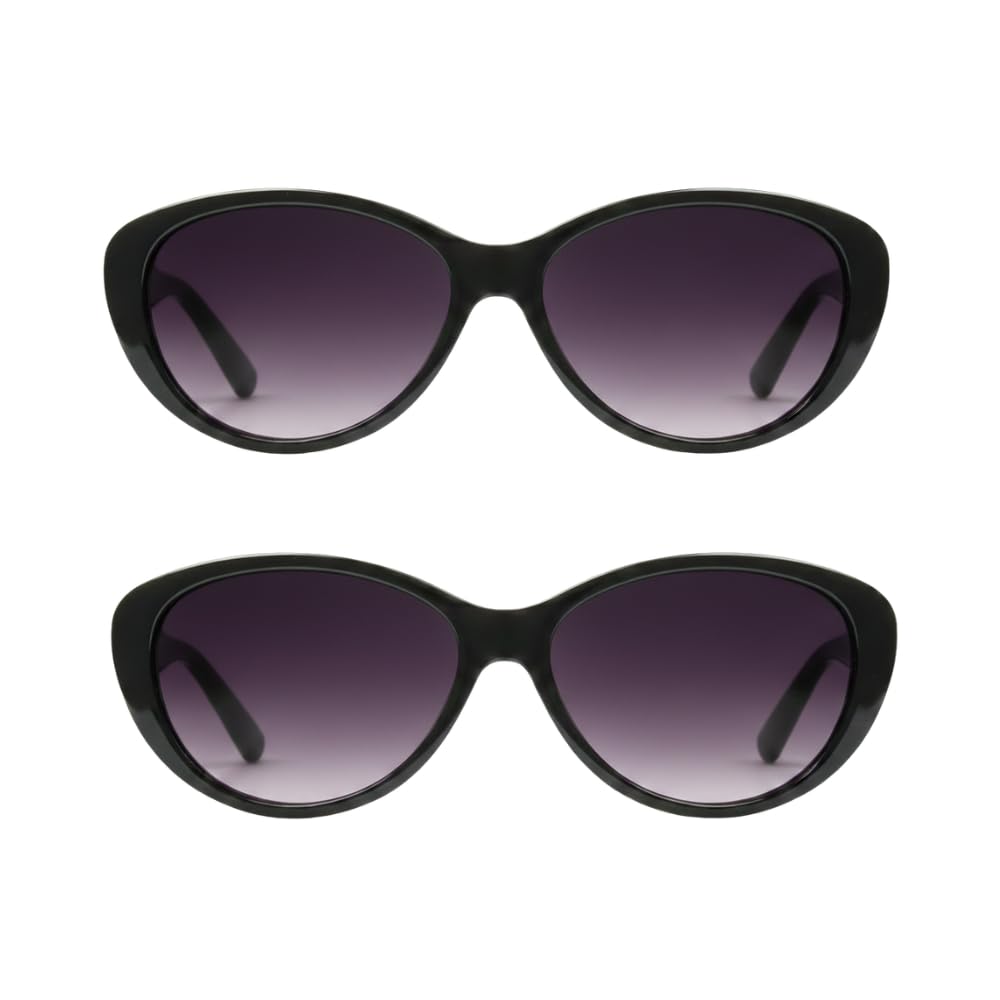 proSPORT | Cat Eye Womens Full Lens Tinted Reading Sunglasses Oversize NOT BIFOCAL