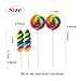 ANNICOO Rainbow Lollipops 30 Pack, Swirl Lollipop and Twisty Lollipop, Individually Wrapped Bulk, Kid's Lollipops Candy for Birthday Party, Favors Valentine's day Treats