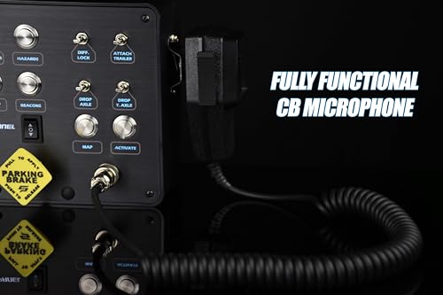 Image of Classic 2 Button Box for ATS /ETS2 (American Truck Simulator /Euro Truck Simulator) (Premium Black Brushed Aluminum Finish with CB Communications)