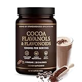 High Flavanol Cocoa Powder, 1200mg Cocoa Flavanols, Flavonoids & 600mg Epicatechin, Improve Circulation, Energy, Supports Heart Health & Brain Function (1, Gram, 150)