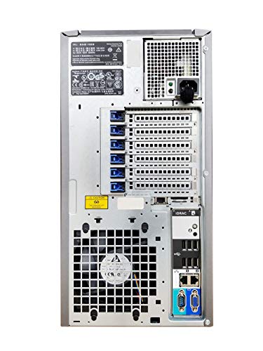 Image of Dell PowerEdge T320 Tower Server with Intel Xeon E5-2470 v2 CPU, 128GB RAM, 4TB SSDs, 8TB HDDs, RAID, Windows Server 2019 (Renewed)