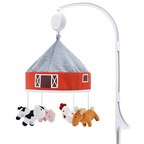 Lovvie & Joy Baby Crib Mobile,Mobile for Crib with 35