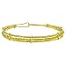 Produktbild In Season Jewelry Mädchen Damen - Armband Armreif Orula Santeria 14k Vergoldet Grün Gelb