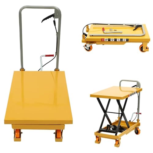 Carrello elevatore idraulico da 200 kg, pompa a pedale ideale per magazzini, movimentazione di materiali di carico e soluzioni di assemblaggio industriale, carrello elevatore resistente