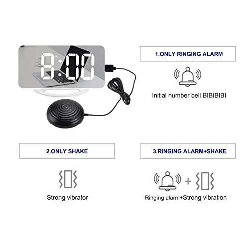 Despertador para Dorminhocos Pesados, Despertador super alto com cama, Relógio despertador para dorm