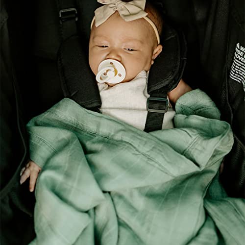 Little Unicorn Sage Deluxe Muslin Quilt | 100% Rayon Muslin From Bamboo | Super Soft Blanket | Babies And Toddlers | 30" X 40" | Machine Washable #TOP4