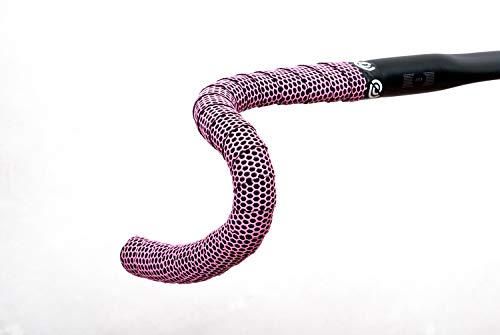 Ruban de guidon rose Hexagonal Bike Ribbon XL à grip antidérapant