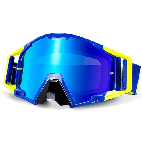 NENKI Lunettes Moto Cross, Masque Moto Cross avec protection du nez, Lunettes de Ski pour hommes et femmes, pour les sports de plein air, comme Lunette Moto...