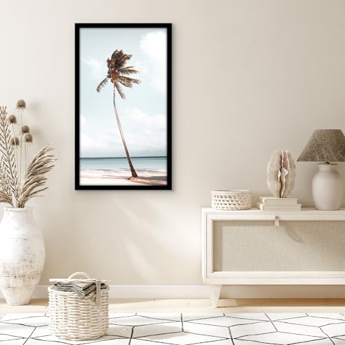Americanflat 20x36 Poster Frame with Polished Plexiglass - Black Picture Frame - Wide Photo Frames Made of Engineered Wood for Vertical or Horizontal Wall Display - Epic Collection - Black