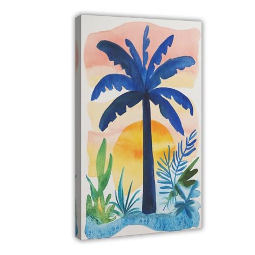 Toile palmiers tropicaux de haute qualité pour sublimer une chambre