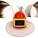 Professional Air Fed Sandblasting Helmet with Clear Double Lens Heavy Duty ABS Construction Adjustable Airflow System for Industrial Painting Sandblasting Cleaning Work