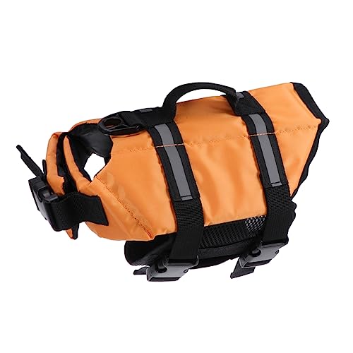 HEMOTON Durable and Lightweight Pet for Dogs High Visibility Orange Reflective Design Quick Release Buckles for Water Activities