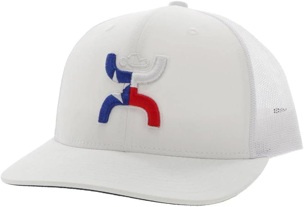 HOOEY Texican Texas Trucker Hat for Men – Adjustable Snapback Mesh Baseball Cap - Western Work & Casual Wear Breathable Mesh