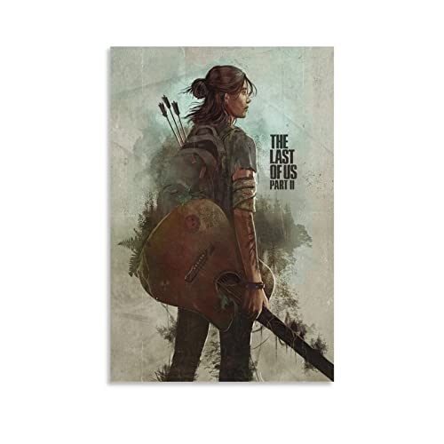 Póster decorativo de The Last of Us Part Two Art Poster para pared e impresión artística moderna...