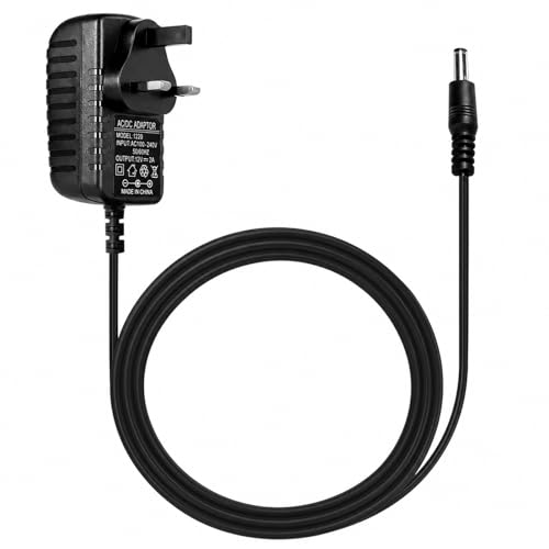 Image of Funver 12V 2A Power Supply, AC 100-240V to DC 5.5x2.5mm Switching Power Adapter for LED Strip Lights CCTV Camera Router Speakers and Small Electronic Devices, 12V 2A Power Supply Adapter Uk Plug