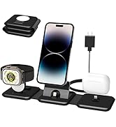 Foldable 3 in 1 Charger Compatible with iPhone 14/13/12/Pro/Pro Max,Apple Watch Series 8/Ultra/7/...