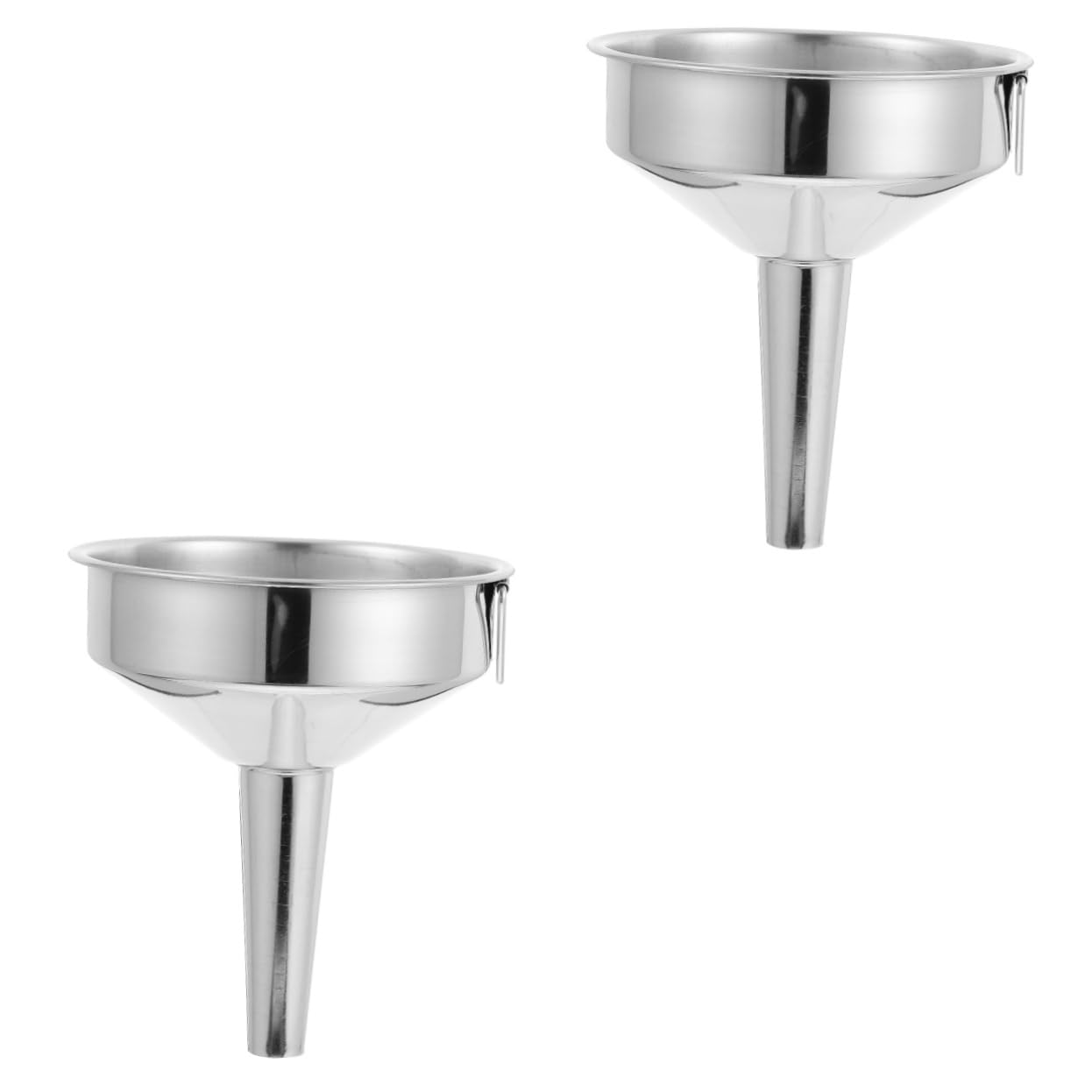 Levemolo2pcs Funnel Stainless Strainer Filling Bottle Calibers Tool Oil Hopper Filter Hopper Filter Stainless Steel