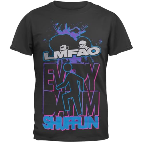 LMFAO - Mens EDIS Splat Soft T-Shirt - X-Large Black