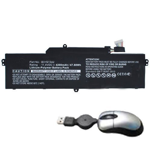 Batterie B31N1342 portable pour Chromebook Asus C200M en voyage d'affaires