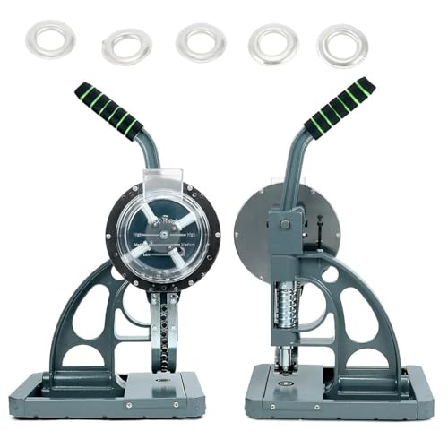 GJLRS Máquina semiautomática para Fijar Ojales, máquina para Ojales, 5,5/6/8/10/12 mm Opcional, Ojal automático, sin Necesidad de perforar Agujeros, para pancartas, Cubiertas para Piscinas, Lonas