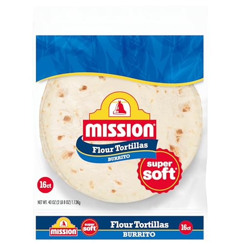 Mission Burrito Flour Tortillas, Large Size...