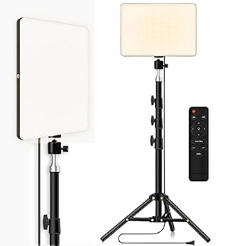TECHBLAZE 11 Inch LED Light for Video Shooting Camera Studio Light for Photography LED Camera Flash Panel with Remote Control for Videography Makeup Tutorials Live Streaming YouTube Videos