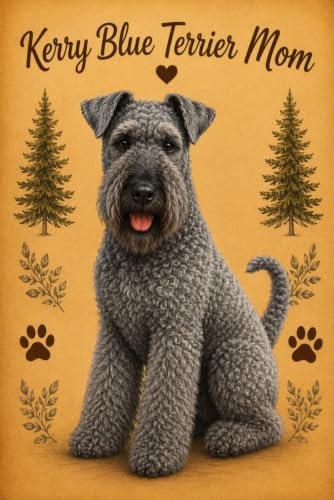 Kerry Blue Terrier Mom Notebook – Rustic Dog Journal for Women – Cute Gift for Kerry Blue Terrier Lovers 6 x 9– 120 Lined Pages – Dog Mom Stationery image 2