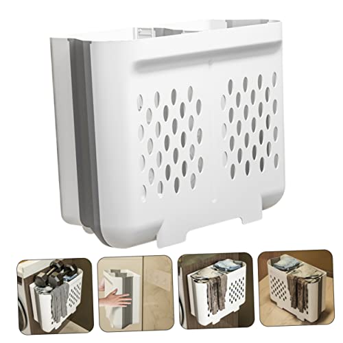 Panier à linge mural pliable à capacité augmentée en PP avec design ergonomique - 4
