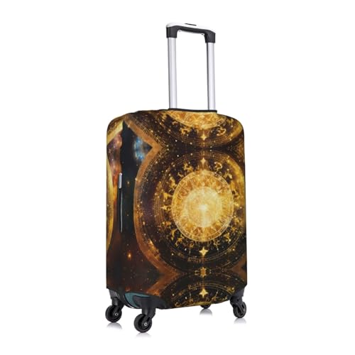 Gears Clock Bronze Century Luggage Cover Elastic Washable Stretch Suitcase Protector Anti Scratch Travel Cover3