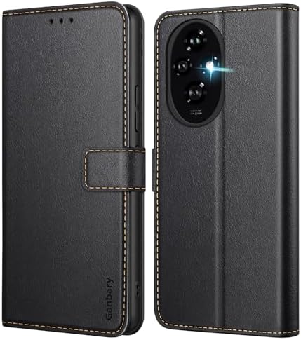 Ganbary Leder Klapphülle Für Honor Magic6 Lite – Mit Kartenschlitzen, Magnetverschluss & Standfunktion