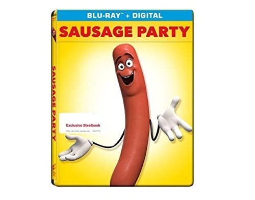 Sausage Party Exclusive Steelbook (Blu Ray + Digital HD)