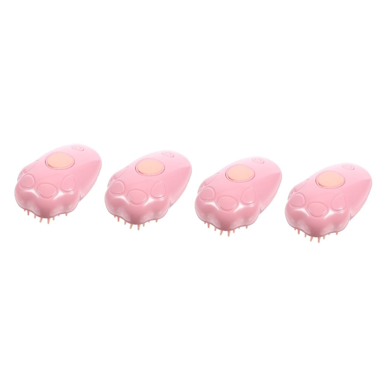 BESPORTBLE 4juegos Cepillo De Vapor Eléctrico Para Mascotas Cepillo De Baño y Para Gatos y Perros Elimina El Pelo Enredado y Masajea