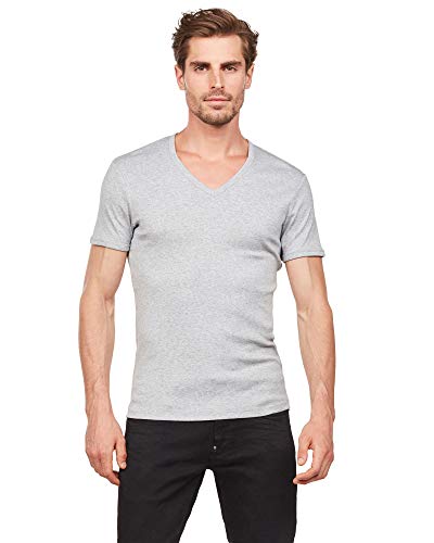 G-Star Raw Base T-Shirt 2 Pack, Camisetas Para Hombre, Multicolor Grey Htr D07207-124-906 , Xs