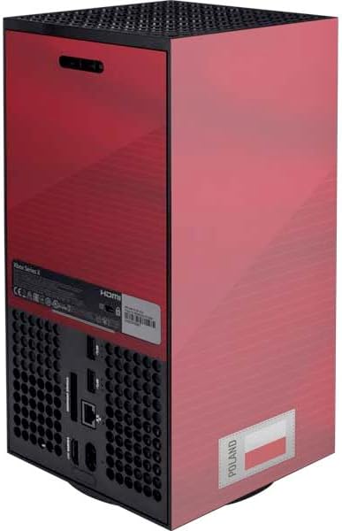 Skinit Decal Gaming Skin Compatible with Xbox Series X Digital Edition Console - Poland Soccer Flag Design