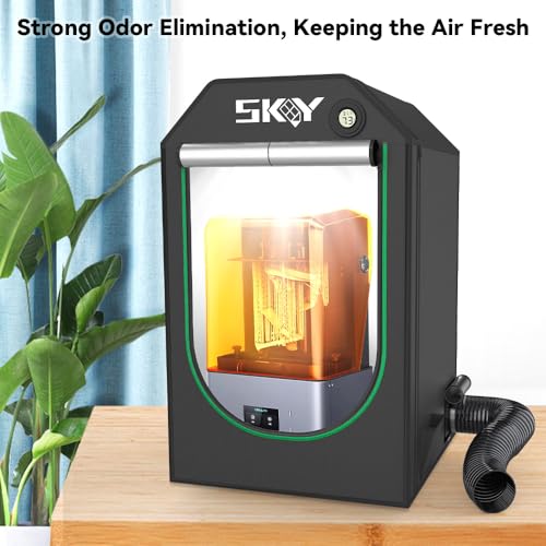 'Caja de resina con ventilación para impresoras 3D: cubierta antiolores, antipolvo y silenciosa, compatible con impresoras 3D UV Creality'. - Fernando Cortés