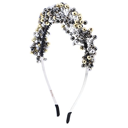 Full Beads Holiday Headband Pearl Party Hairband (Multi)