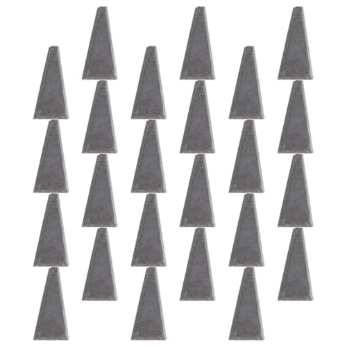 Homoyoyo Cunei Triangolari in Metallo Per Manici D'ascia e Martello, Piccoli Cunei Spaccalegna Manico Conico Per Attrezzi Agricoli, Kit Da 30 Pezzi Per Rinforzo e Montaggio Rapido