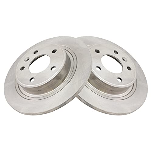 Image of TRQ Rear Ceramic Brake Pad and Rotor Set | For 16-19 Buick Cascada 12-17 Buick Verano 11-15 Chevrolet Volt 14-15 Chevrolet Cruze with 292 mm Diameter Rear Rotors