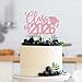 Glittery Class of 2026 Cake Topper, Congrats Grad, Congrats 2026, Congratulations 2026, High School/College Graduation Party Decorations for Girls Pink