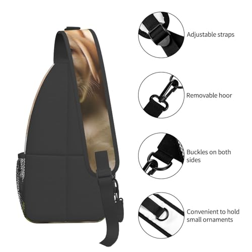 Mochila tipo bandolera cruzada negra para adulto miniatura 6