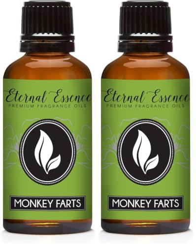 Image of Eternal Essence Oils Monkey Farts 30ml Premium Fragrance Oil - for Candle, Soap Making, Aromatherapy, Diffusers, Home Care, & Humidifiers (Pack of 2)