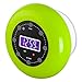 HANNLOMAX HX-159CR Shower Clock Radio, PLL FM Radio, Bluetooth with Hand-Free Function, LCD Display, Waterproof (IPX4), Built-in Li-ion Rechargeable Battery, Unique Suction Cup Design. (Green)